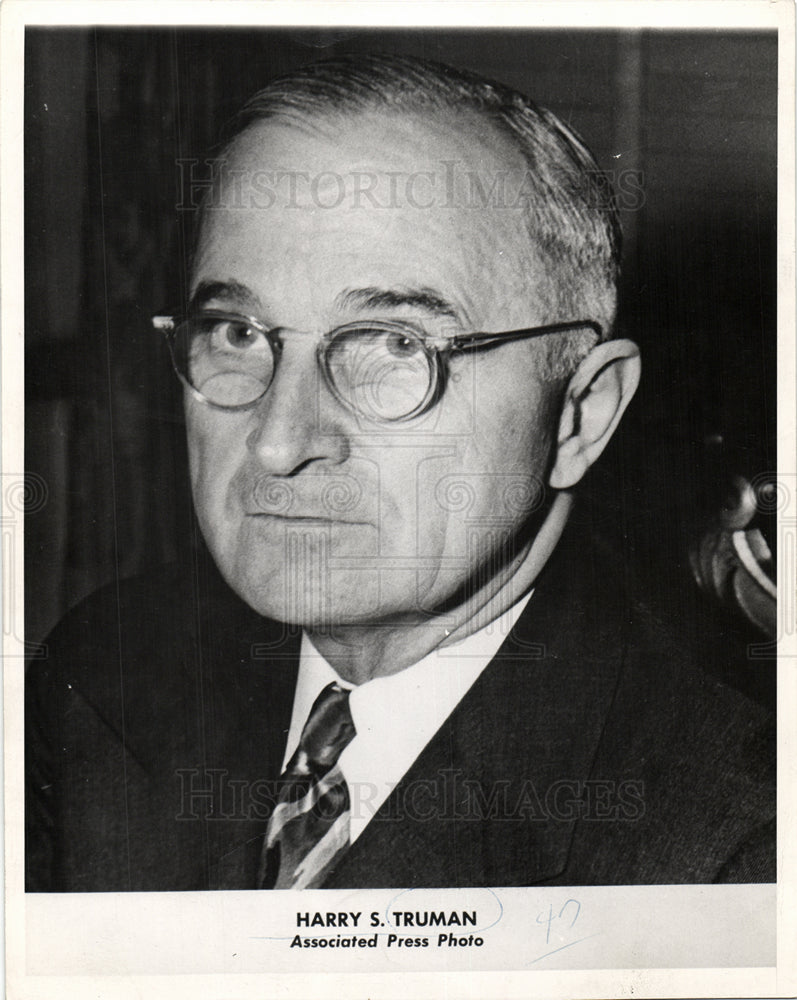 1947 Harry Truman 33rd US President-Historic Images