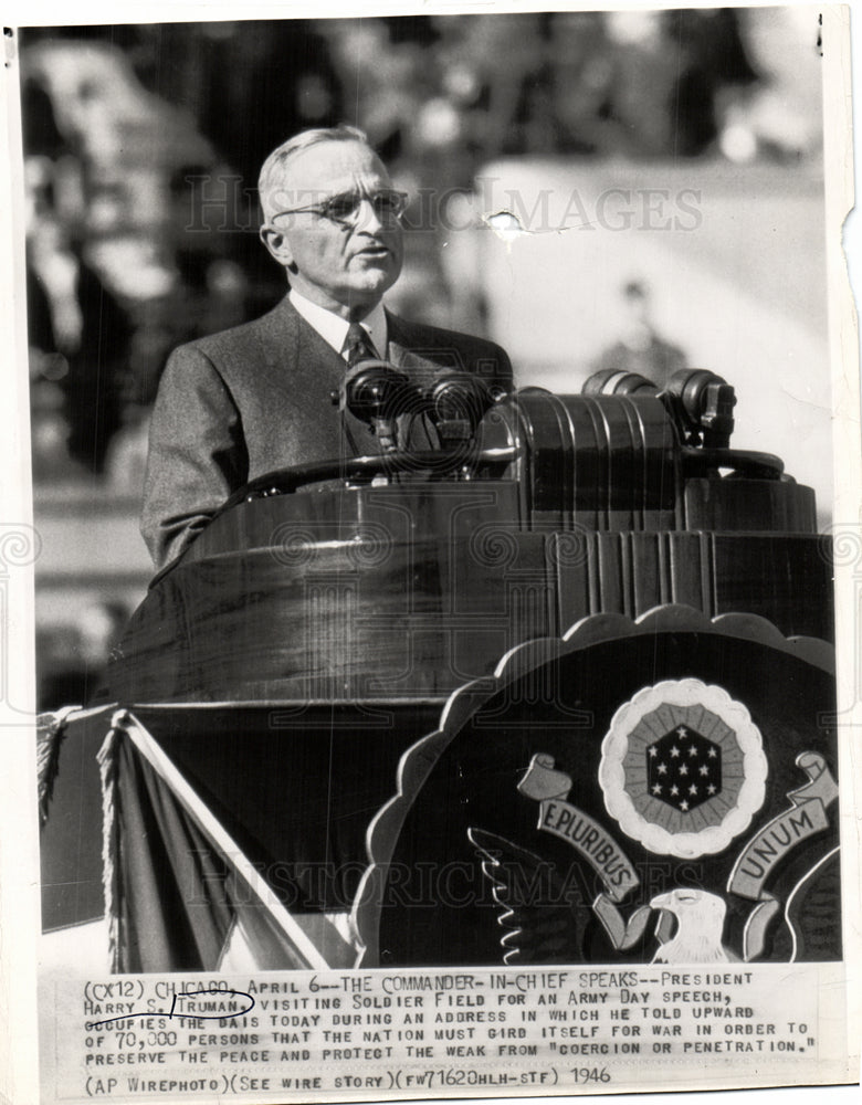 1946 harry truman speech army address-Historic Images