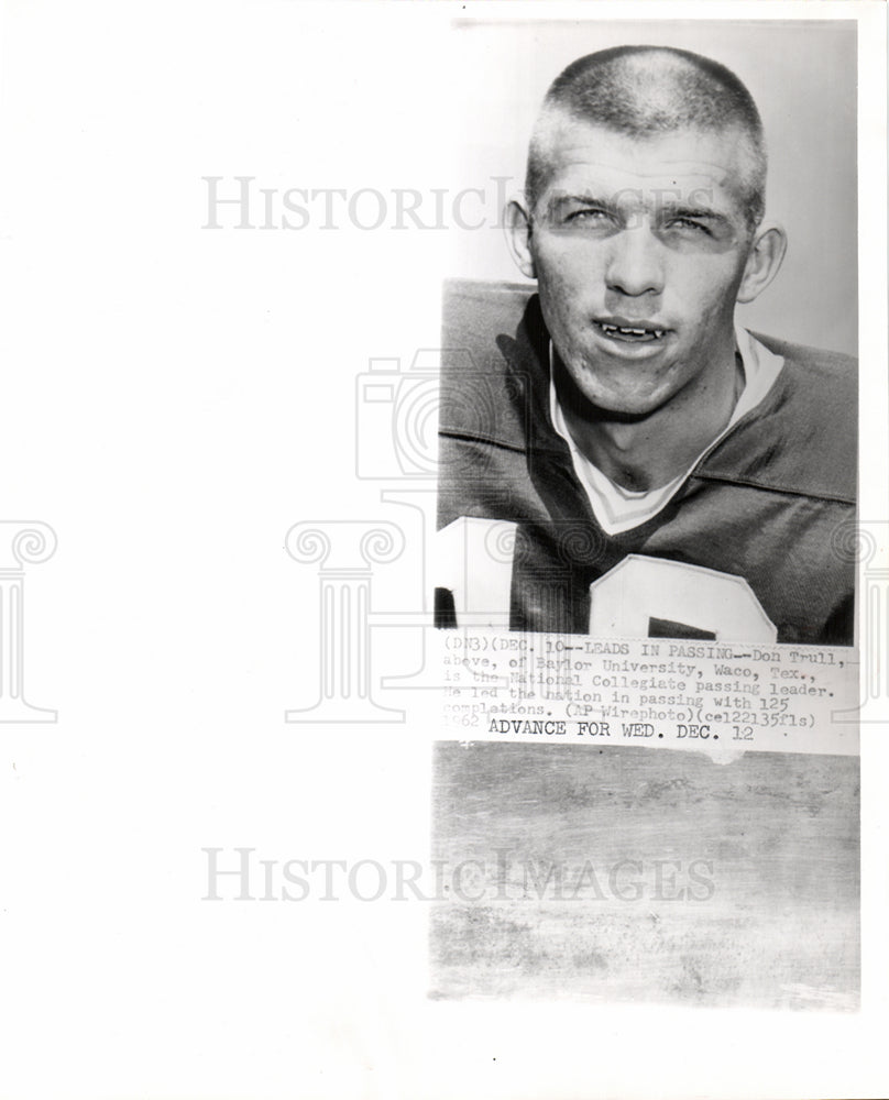 1962 Don Trull Baylor University Football-Historic Images