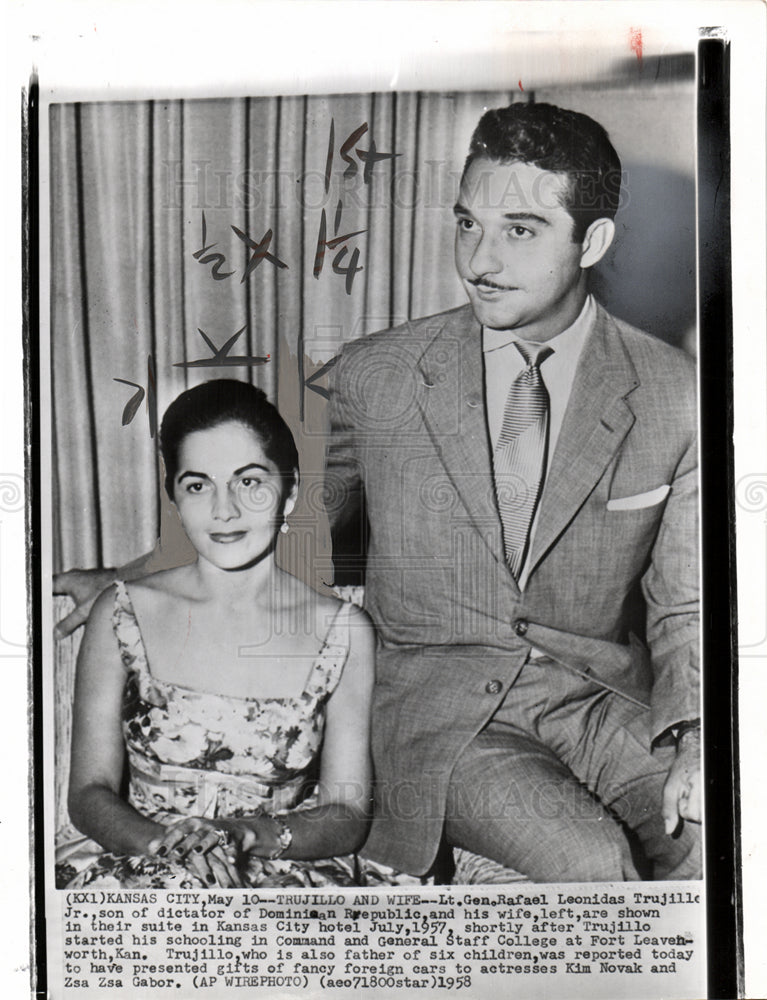 1958 Trujillo and Wife-Historic Images