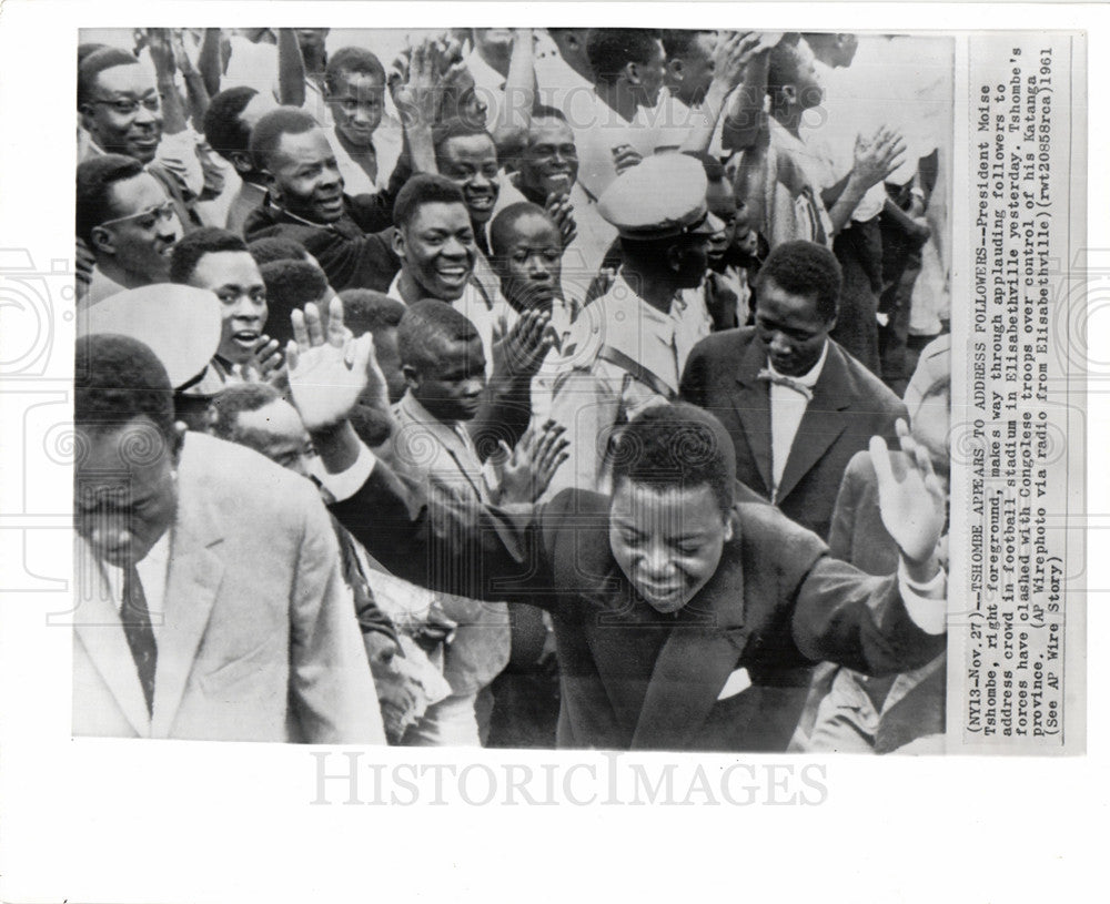 1961 President Moise Tshombe Elisabethville-Historic Images