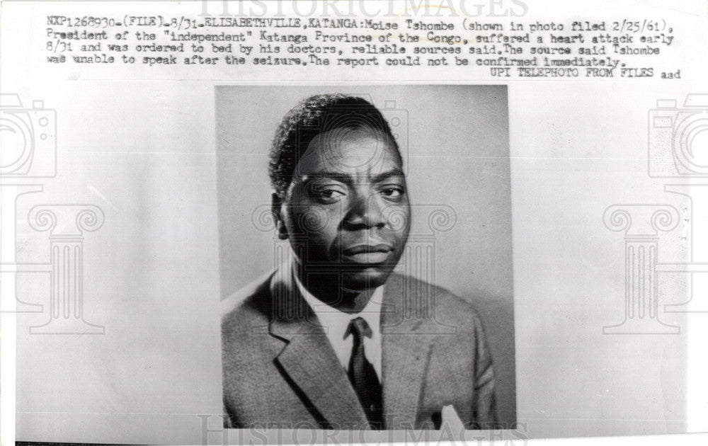 1961 Moise Tshombe president Congo-Historic Images