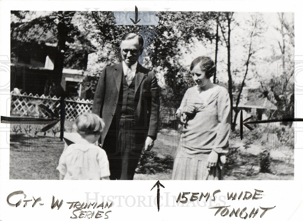 1956 Harry S. Truman Family Bess Mary-Historic Images