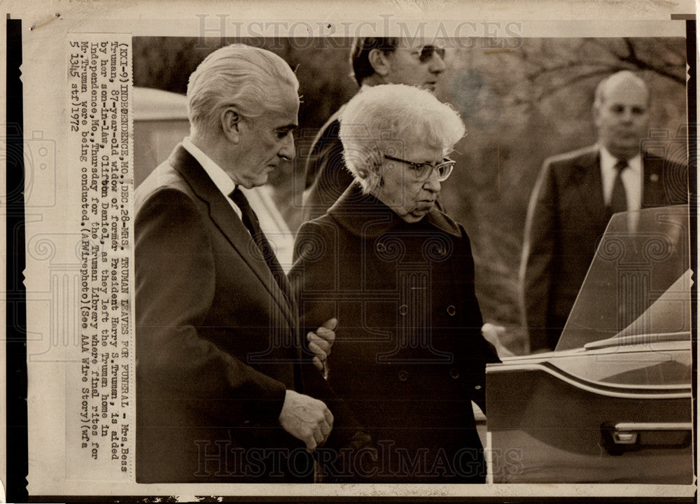 1972 Bess Truman Clifton Daniel Funeral-Historic Images