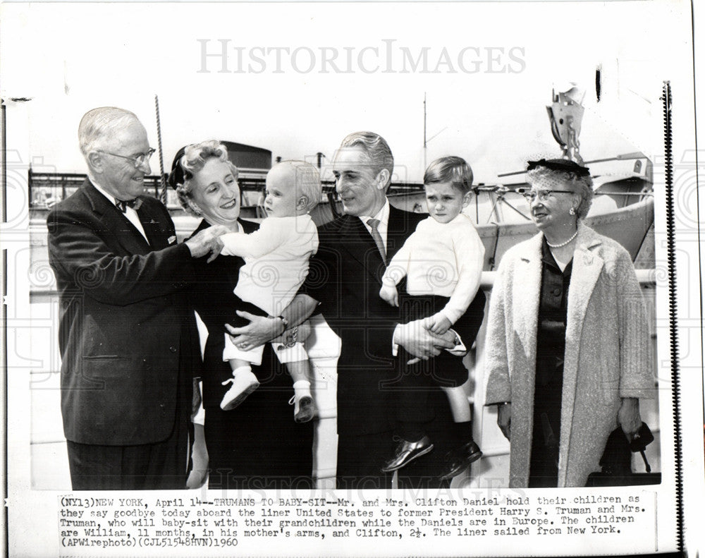 1960 Ex President Harry S Truman Family-Historic Images