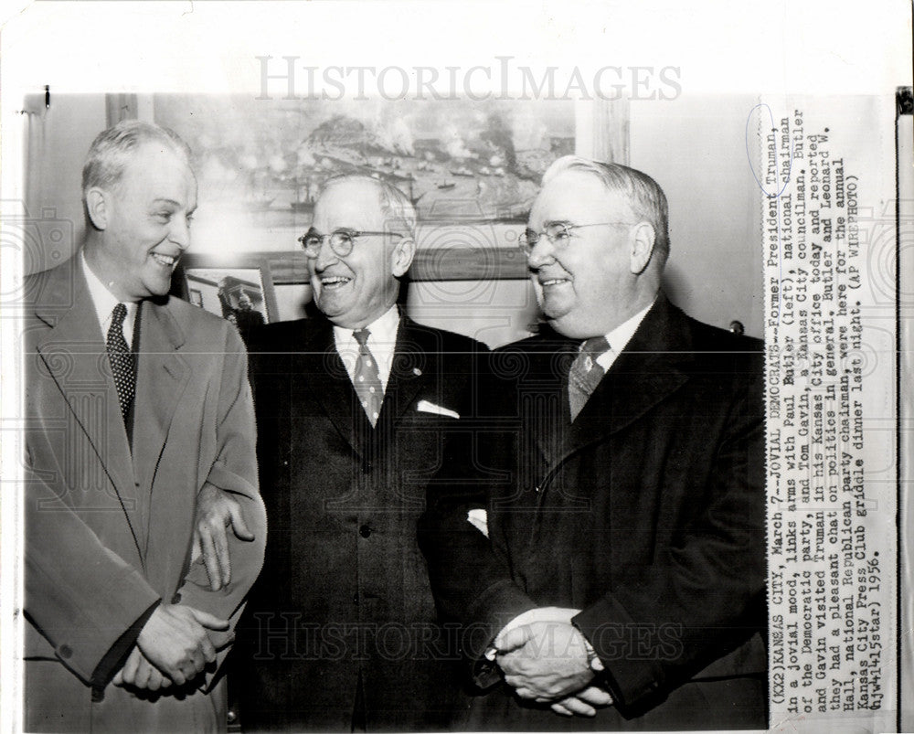 1956 Truman President Paul Butler Tom Gavin-Historic Images