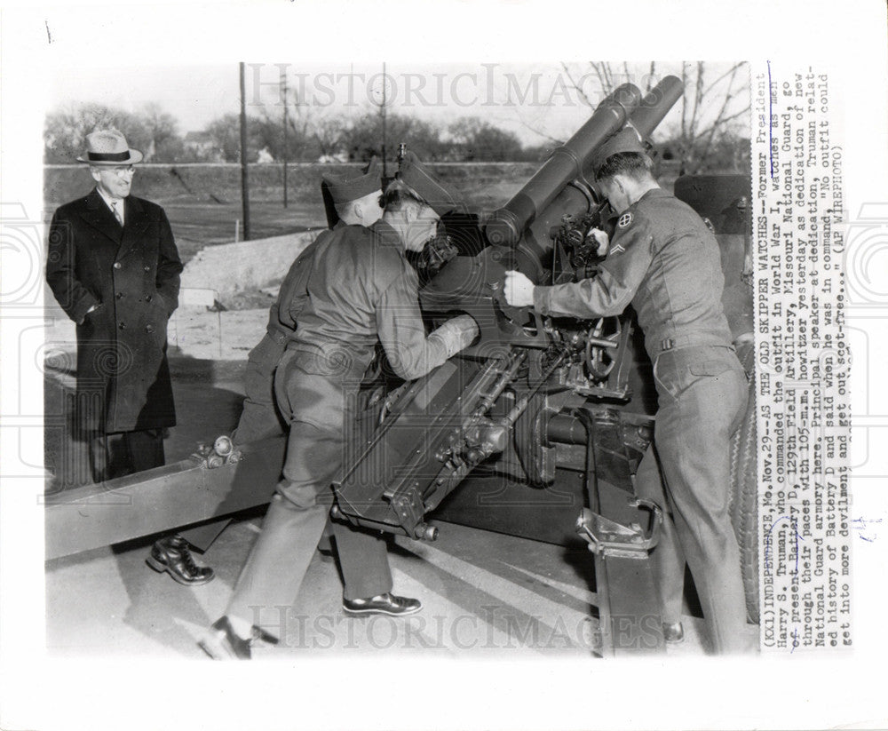 1954 Harry Truman Missouri Guard Battery D-Historic Images