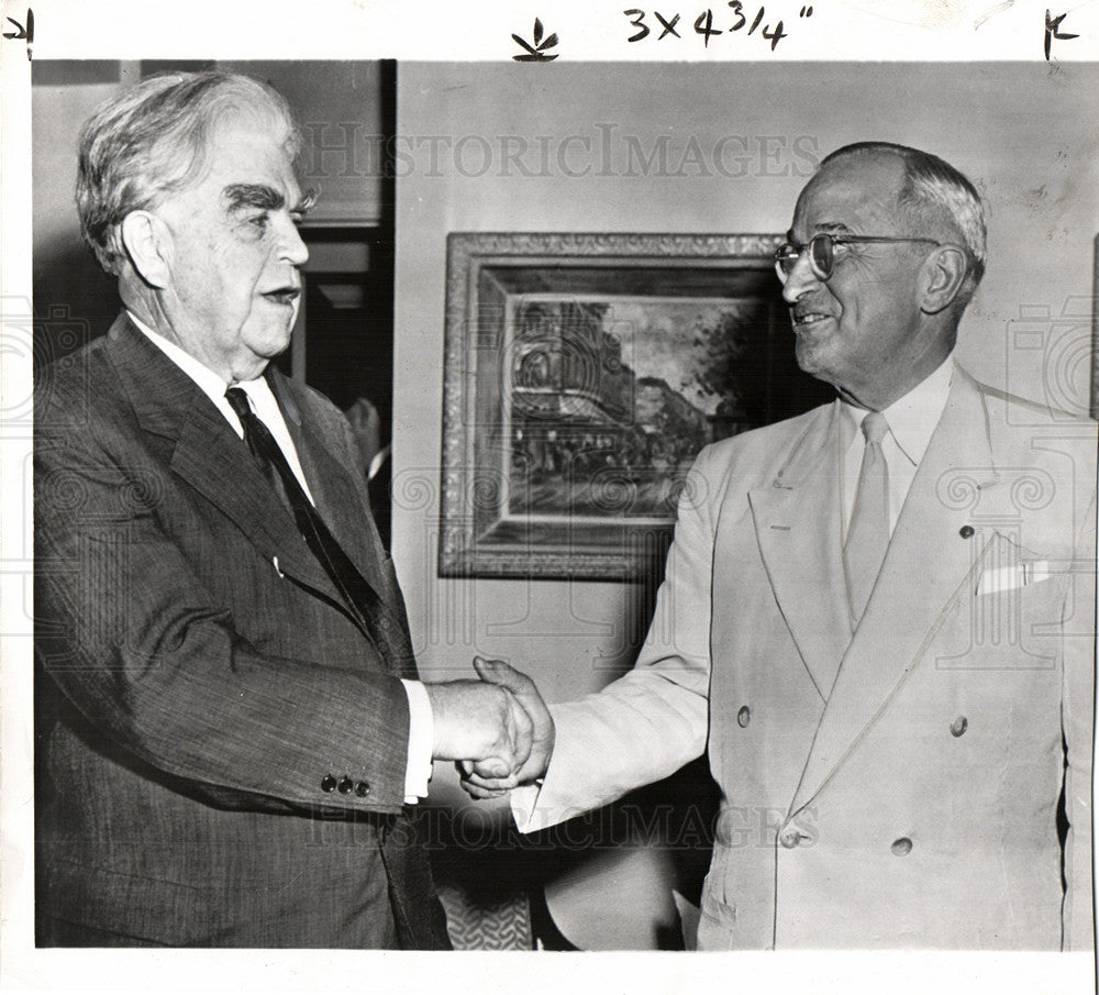 1953 HARRY TRUMAN &amp; JOHN F. LOUIS-Historic Images