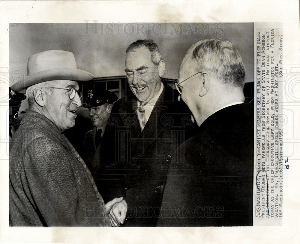 1952 Harry S. Truman President Acheson-Historic Images