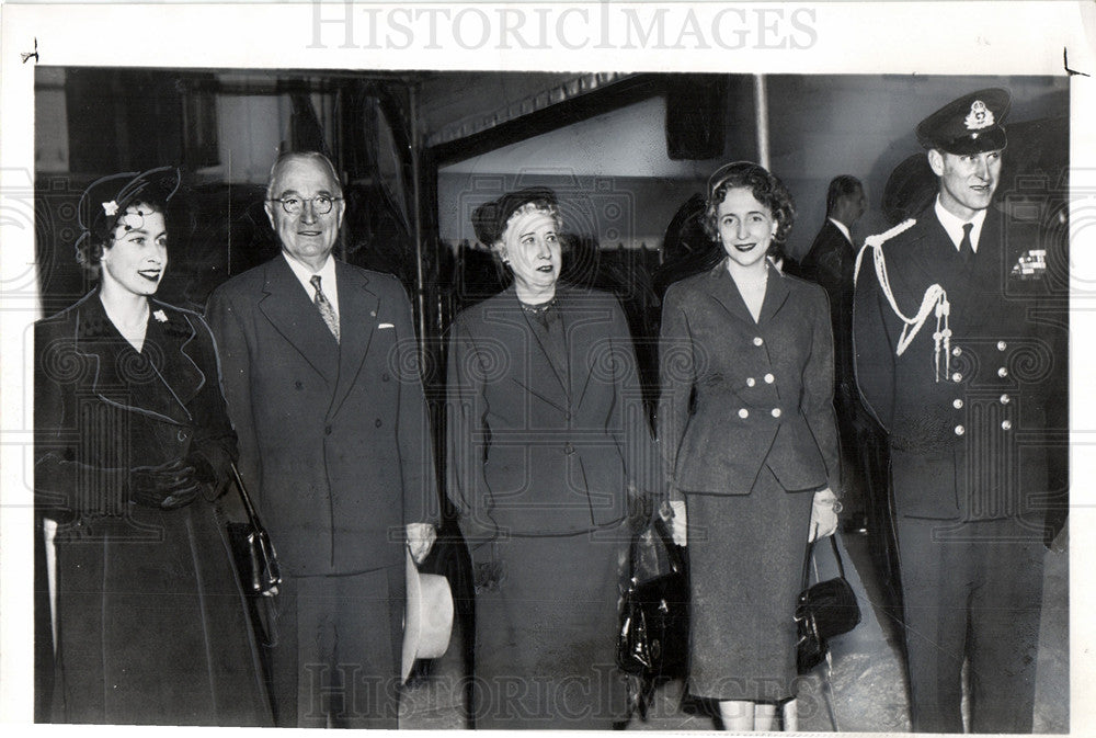 1951 Truman wife Duke Elizabeth welcoming-Historic Images