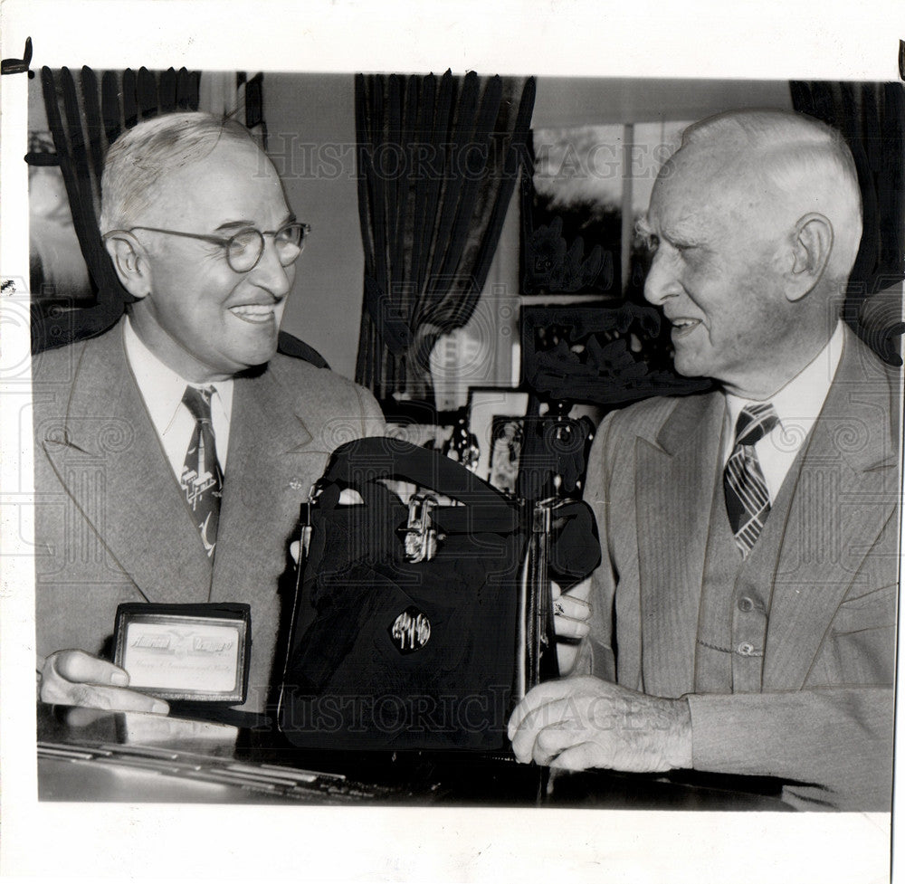 1951 President Truman Clark Griffith Nats-Historic Images