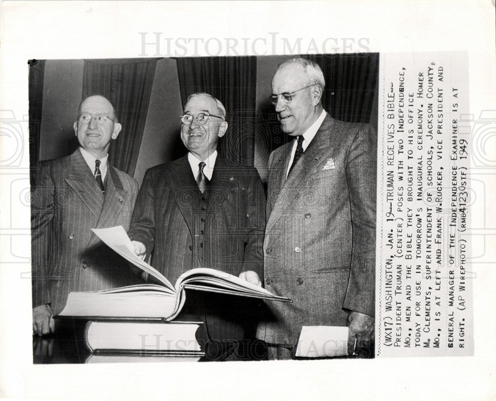 Harry Truman Homer Clements Frank Ruck-Historic Images