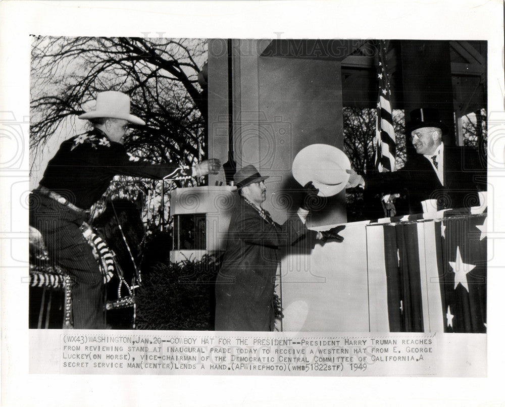 1949 Truman Cowboy Western Hat.-Historic Images