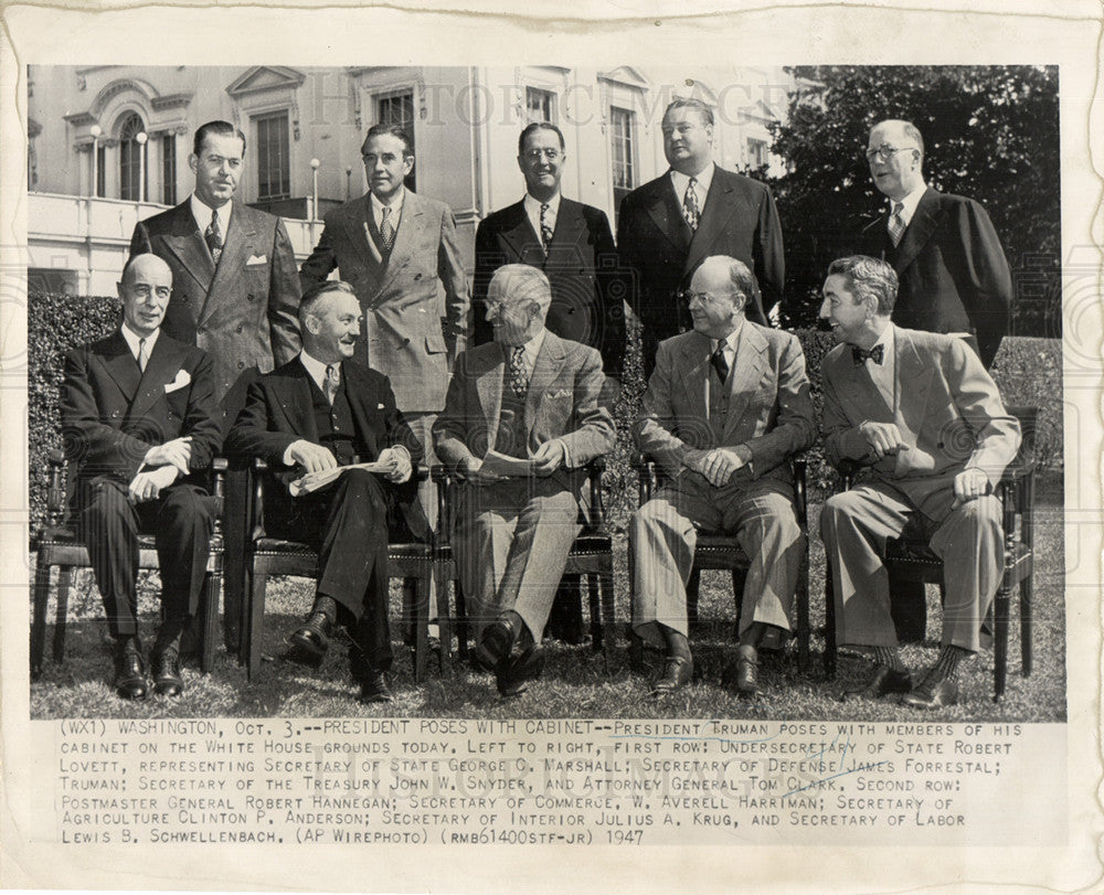 1947 President Truman and Cabinet Members-Historic Images