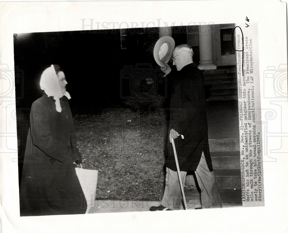 1948 President Truman neighbor Independence-Historic Images