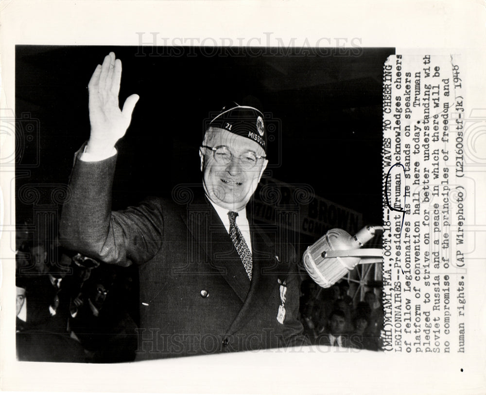 1948 Harry S. Truman Legionnaires speech-Historic Images