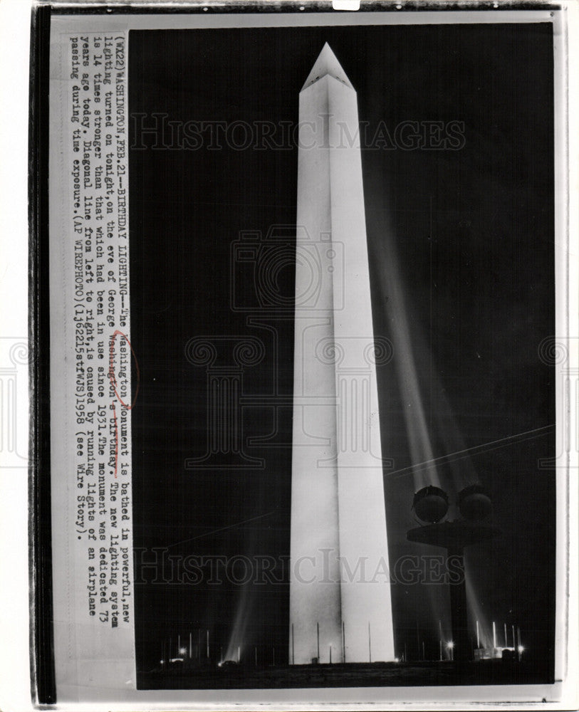 1958 George Washington Birthday Monument-Historic Images