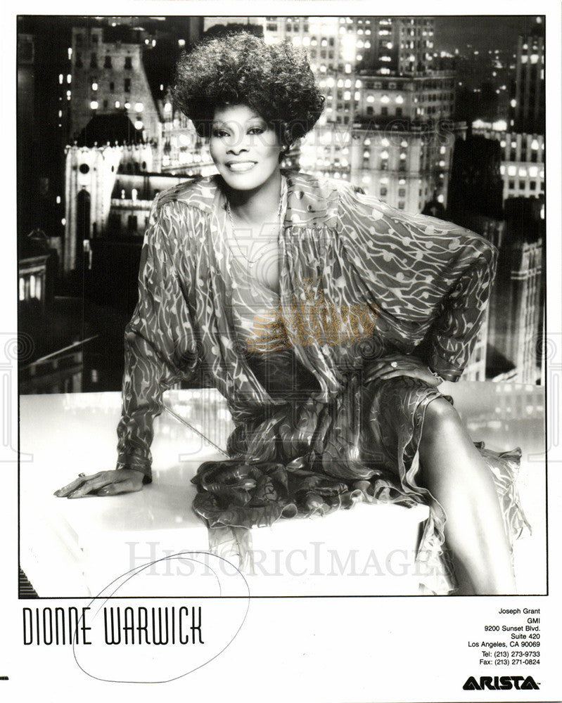 1993 Dionne Warwick  American singer-Historic Images