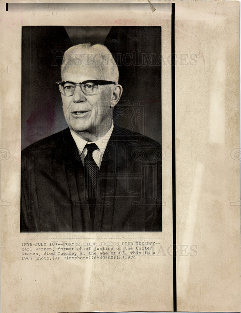 1977 Earl Warren district attorney-Historic Images