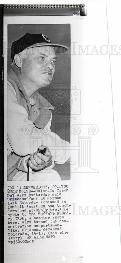 1957 Colorado baseball Coach Dal Ward-Historic Images