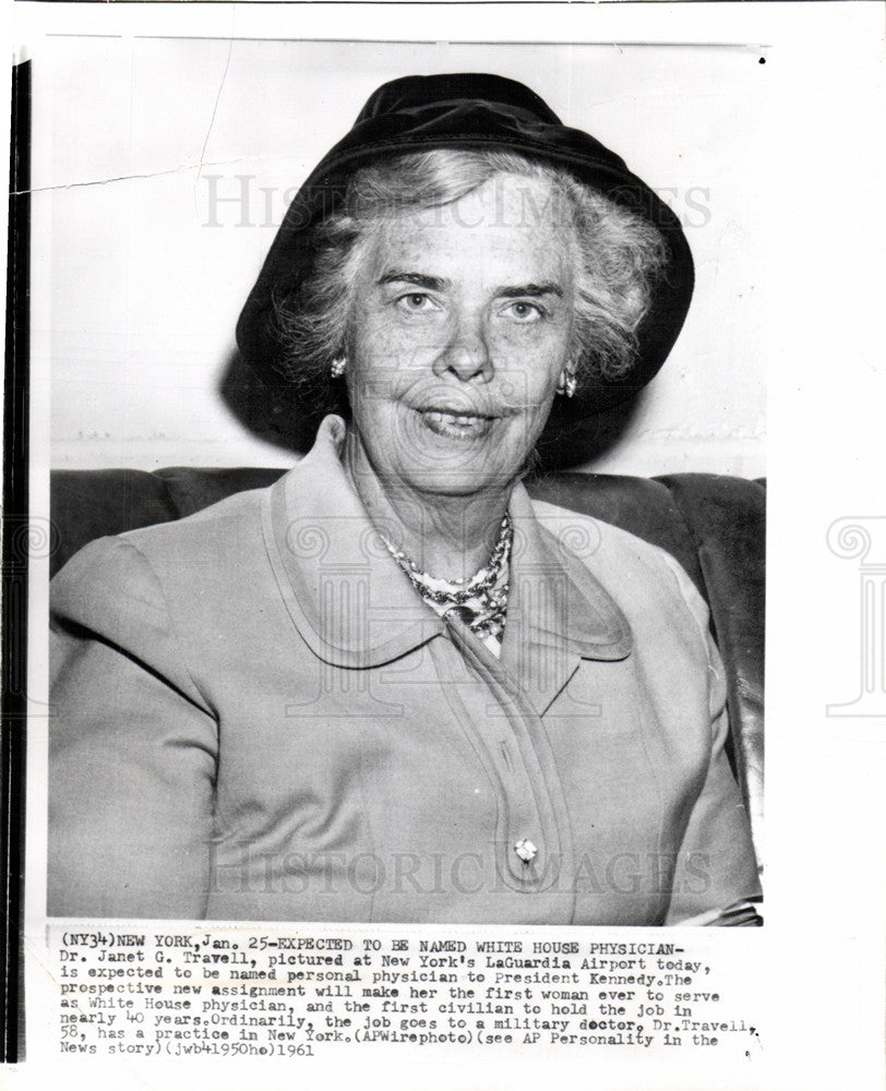 1961 Janet Travell American physician-Historic Images