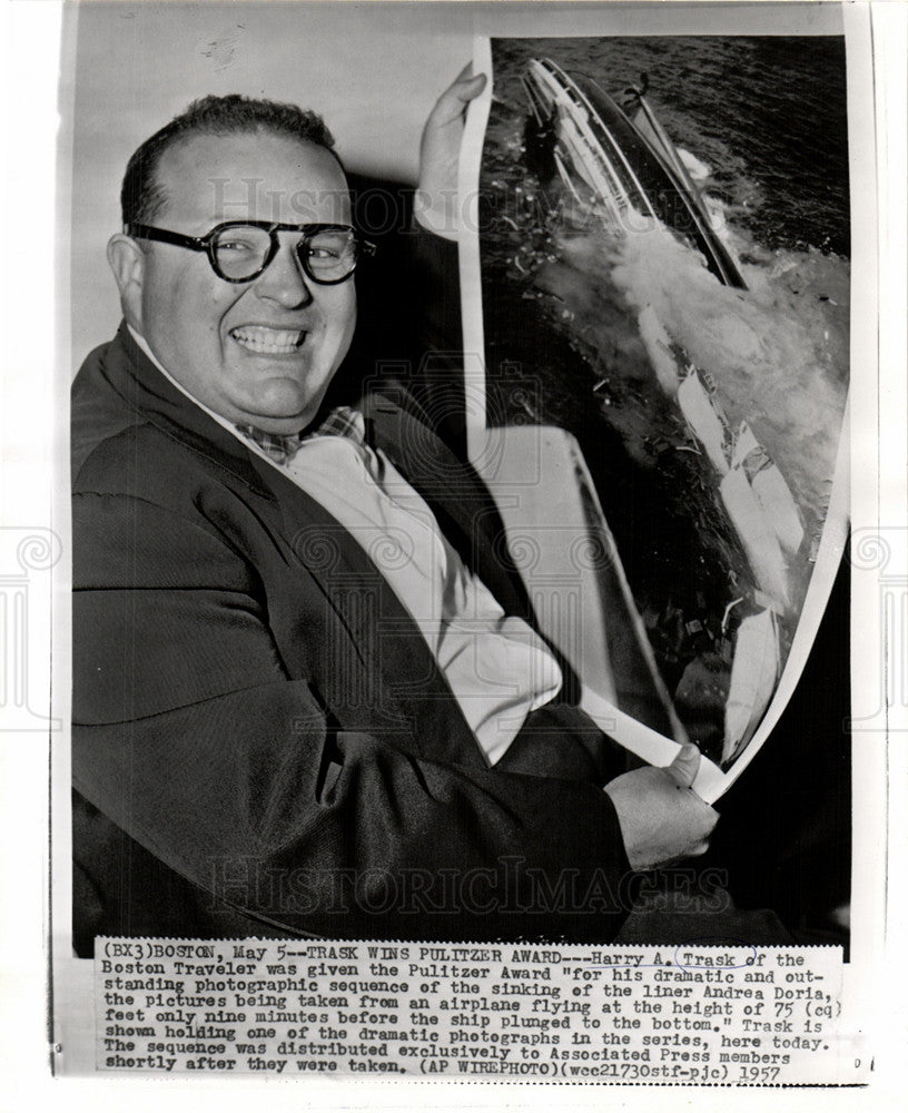 1957 Harry Trask Pulitzer Andrea Doria MA-Historic Images