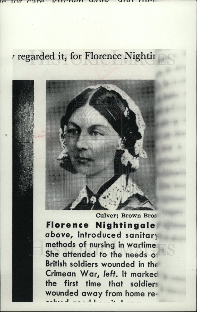 1983 Press Photo Florence Nightingale English nurse - dfpd27285- Historic Images