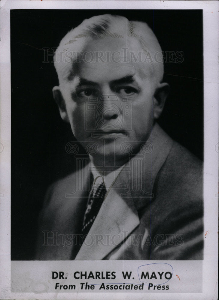 1954 Press Photo CHARLES MAYO President - dfpd28815- Historic Images