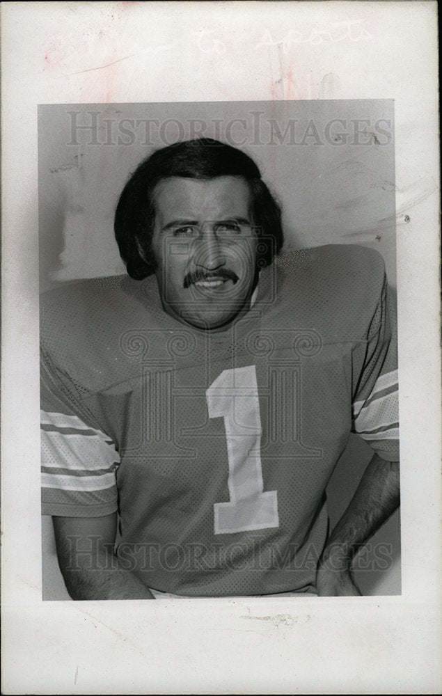 1977 Press Photo Benny Ricardo Football Placekicker - dfpd29457- Historic Images