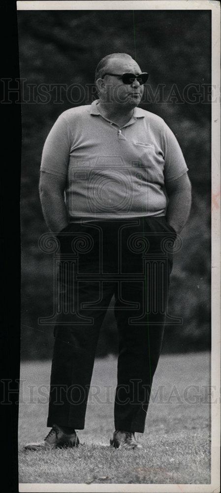 1965 Press Photo Lester Alonza Bingaman Detroit Lions - dfpd29583- Historic Images