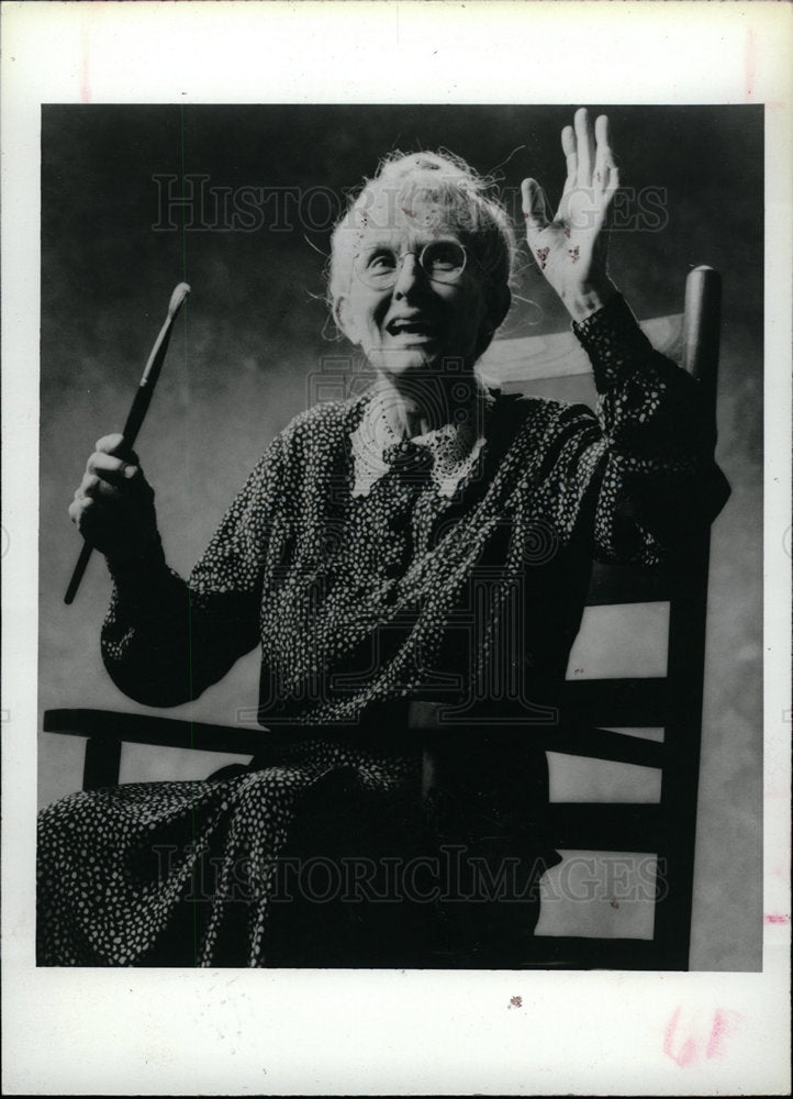 1989 Press Photo CLORIS LEACHMAN actress stage film - dfpd32121- Historic Images