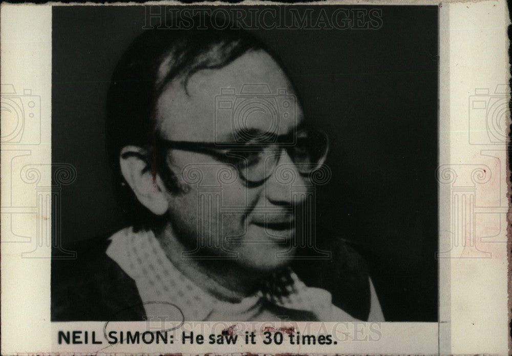 1976 Neil Simon playwright screenwriter-Historic Images