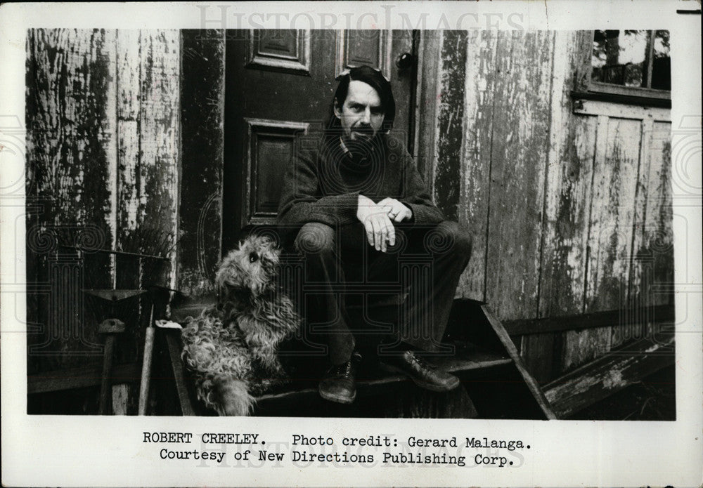 1980 Press Photo ROBERT CREELEY American poet author - dfpd38261- Historic Images
