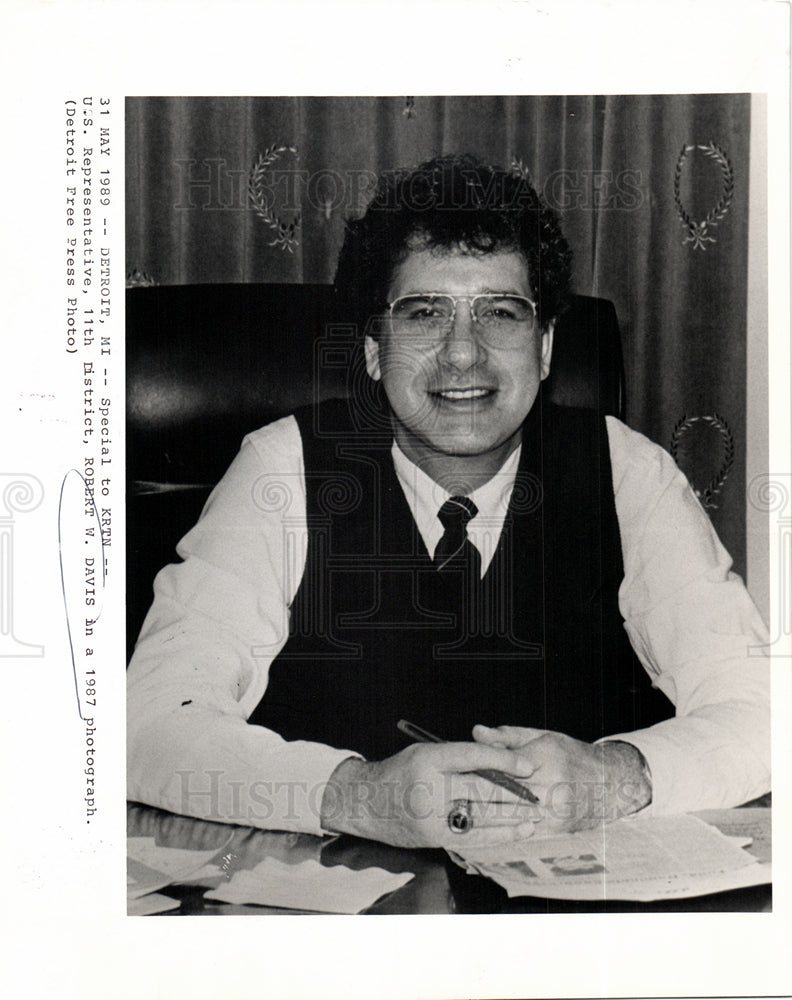 1991 Robert W Davis representative Michigan-Historic Images