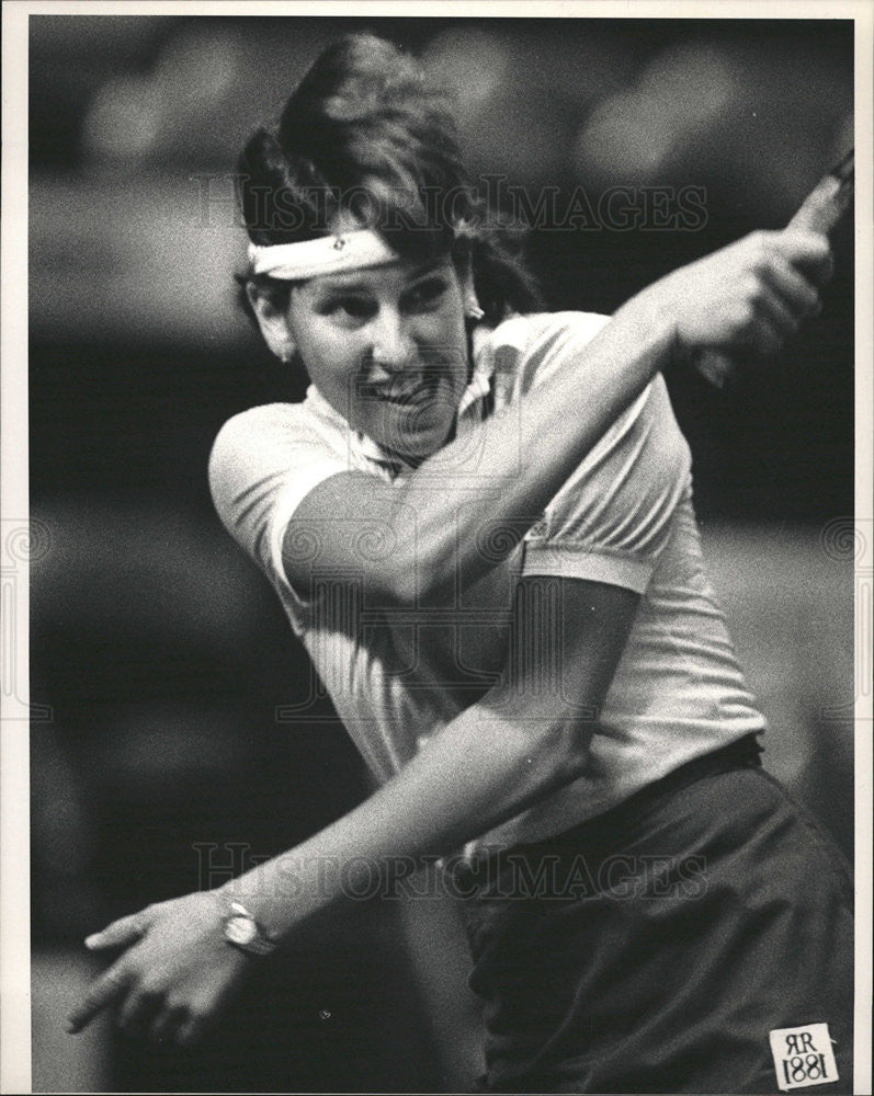 1983 Press Photo Susan Mascarin American tennis - Historic Images