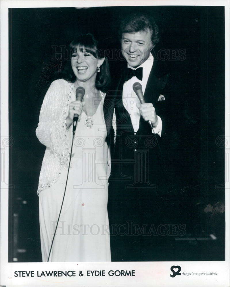 1984 Press Photo Steve Lawrence &amp; Eydie Gorme - Historic Images