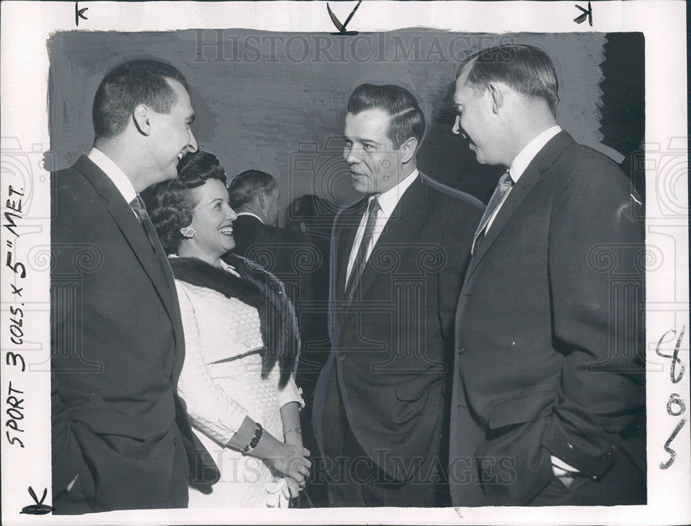 1957 Press Photo Detroit Tigers support March of Dimes - Historic Images