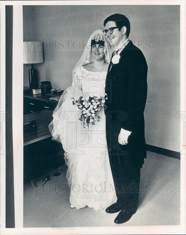 1988 Press Photo Mike Main Jane Duffy wedding - Historic Images