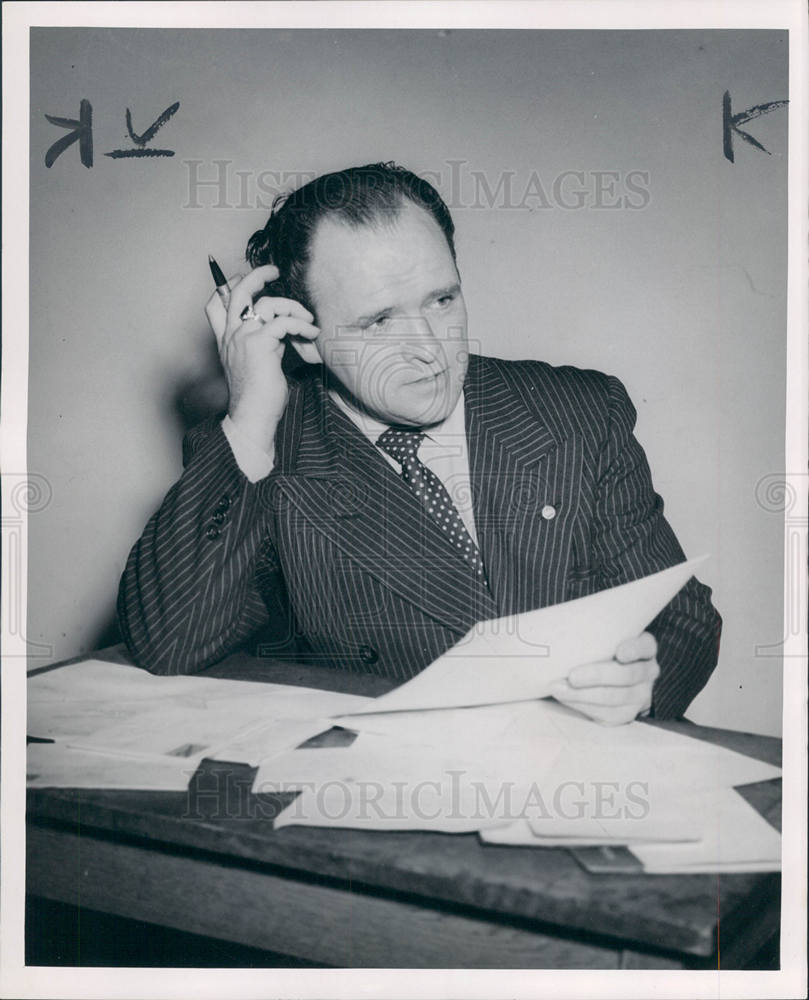 1949 Press Photo Al Leggat, democrat - Historic Images