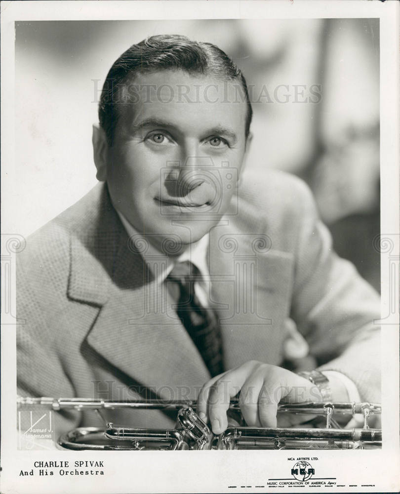 1954 Press Photo Charlie Spivak musician trumpeter - Historic Images