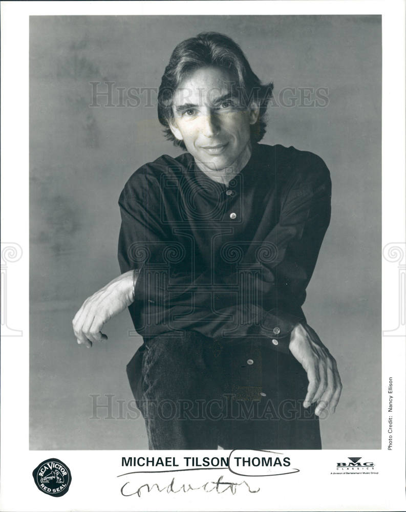 1995 Press Photo michael tilson thomas conductor - Historic Images