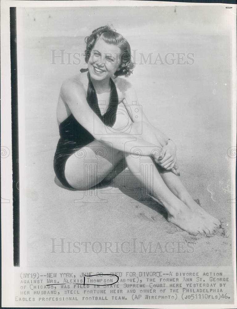 1946 Press Photo alexis thompson - Historic Images