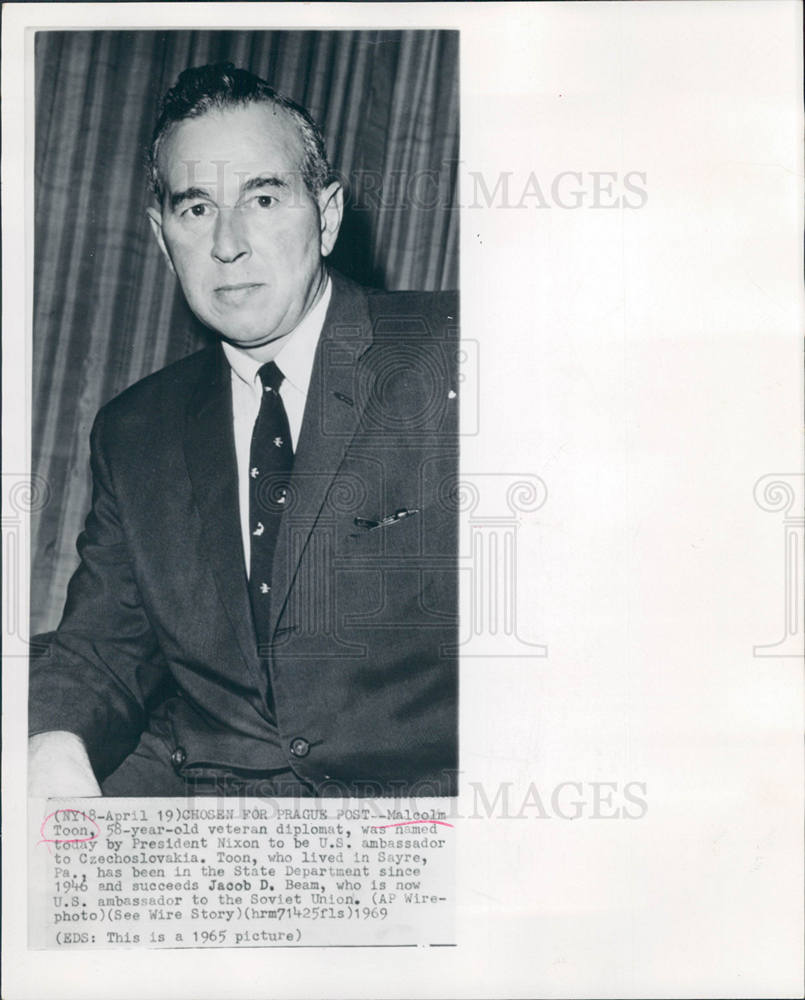 1969 MALCOLM TOON,AMBASSADOR TO CZEEHOSLOVA-Historic Images