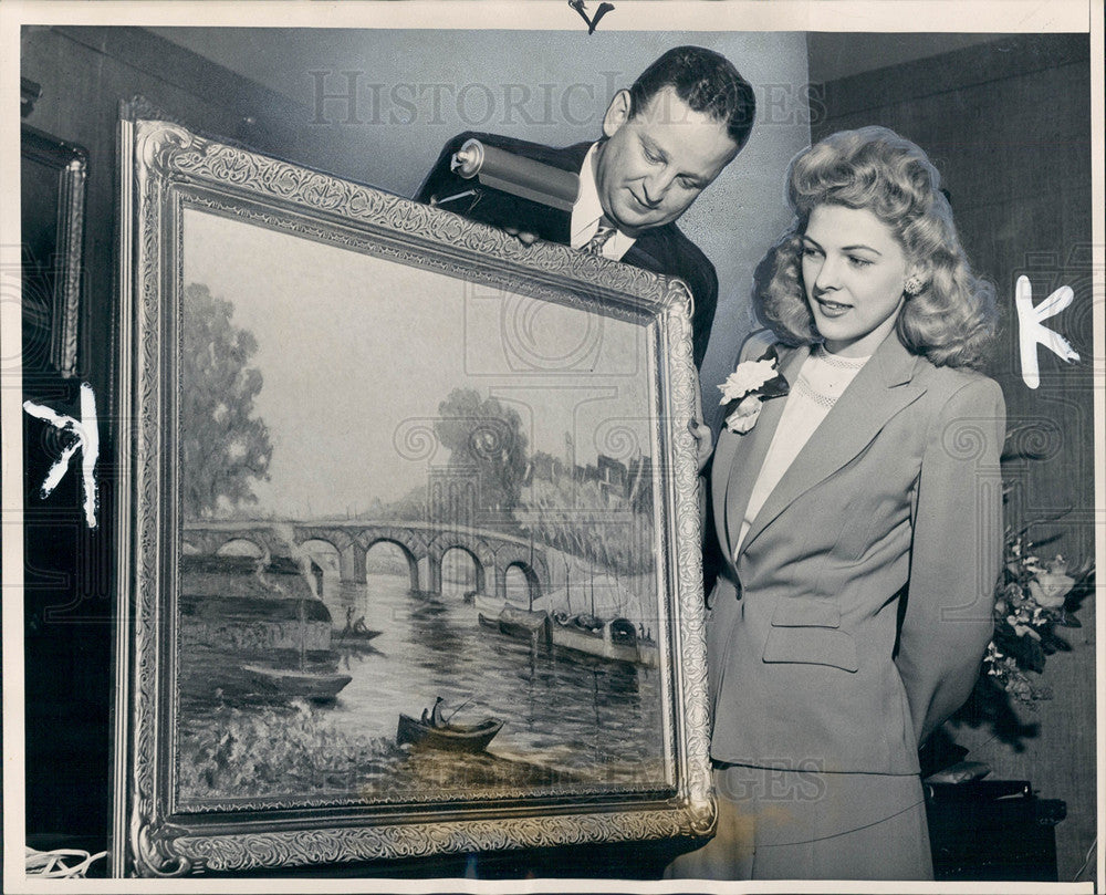 1947 Press Photo Albert Ressler Lucille McFarland - Historic Images