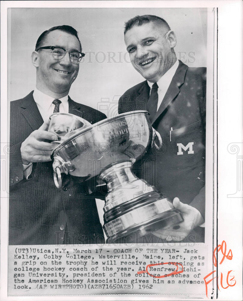 1962 Press Photo hockey coach - Historic Images