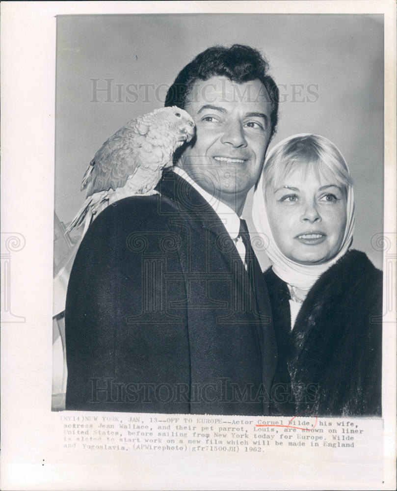 1962 Press Photo Cornel Wilde American Actor Director - Historic Images