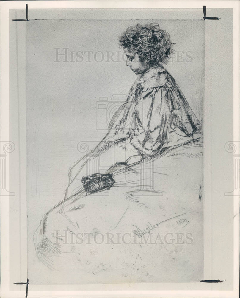 1948 Press Photo James Whistler British-based artist. - Historic Images