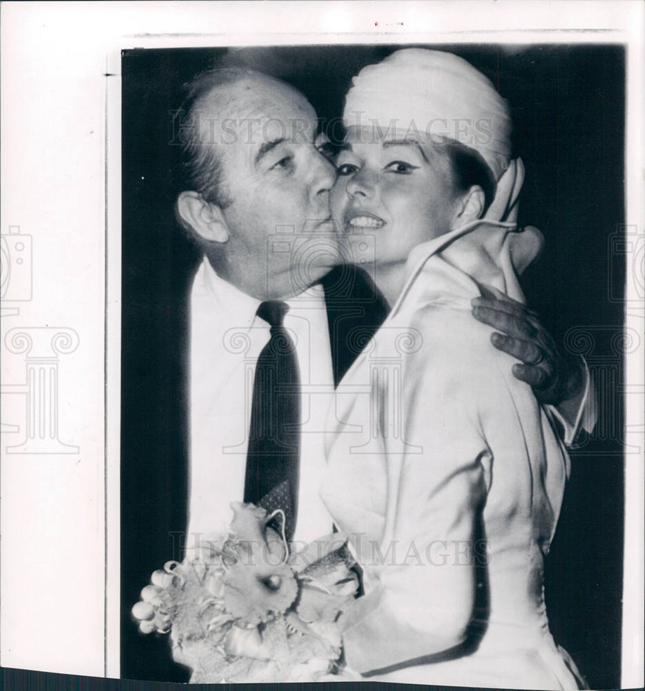 1962 Press Photo BRODERICK CRAWFORD AND JOAN TABOR - Historic Images