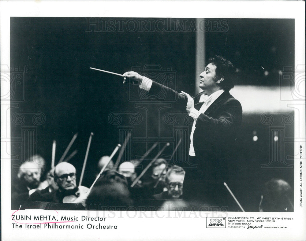 1986 Press Photo Zubin Mehta Music Director - Historic Images