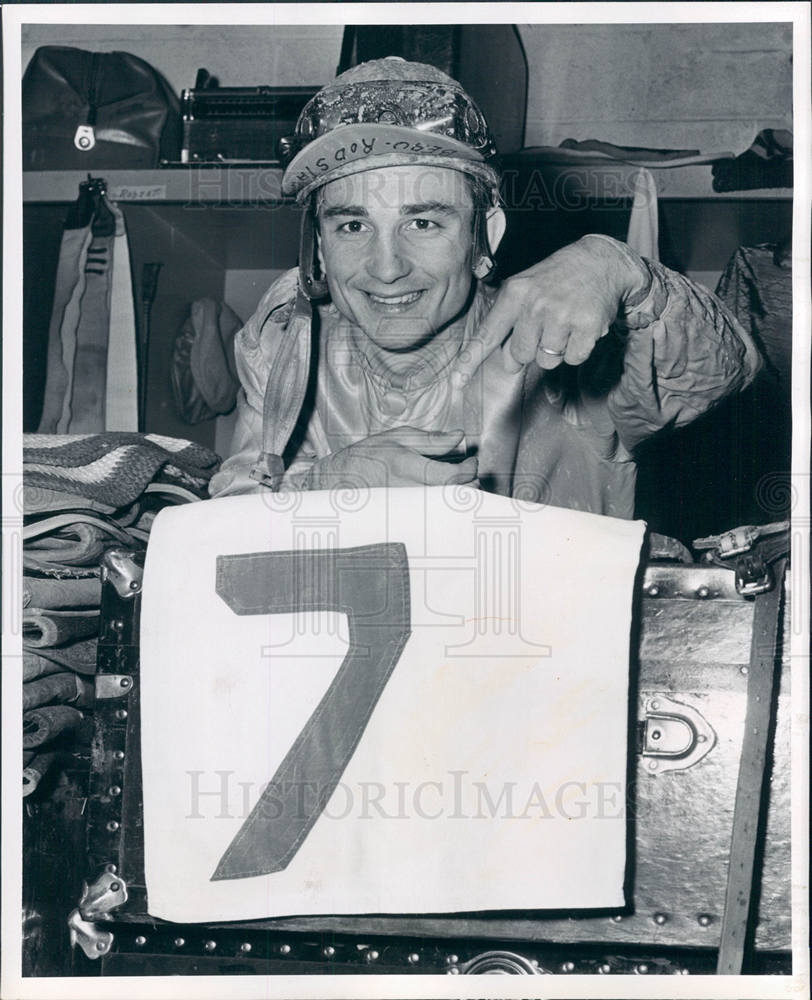 1959 Press Photo CLARENCE MEAUX JOCKEY - Historic Images